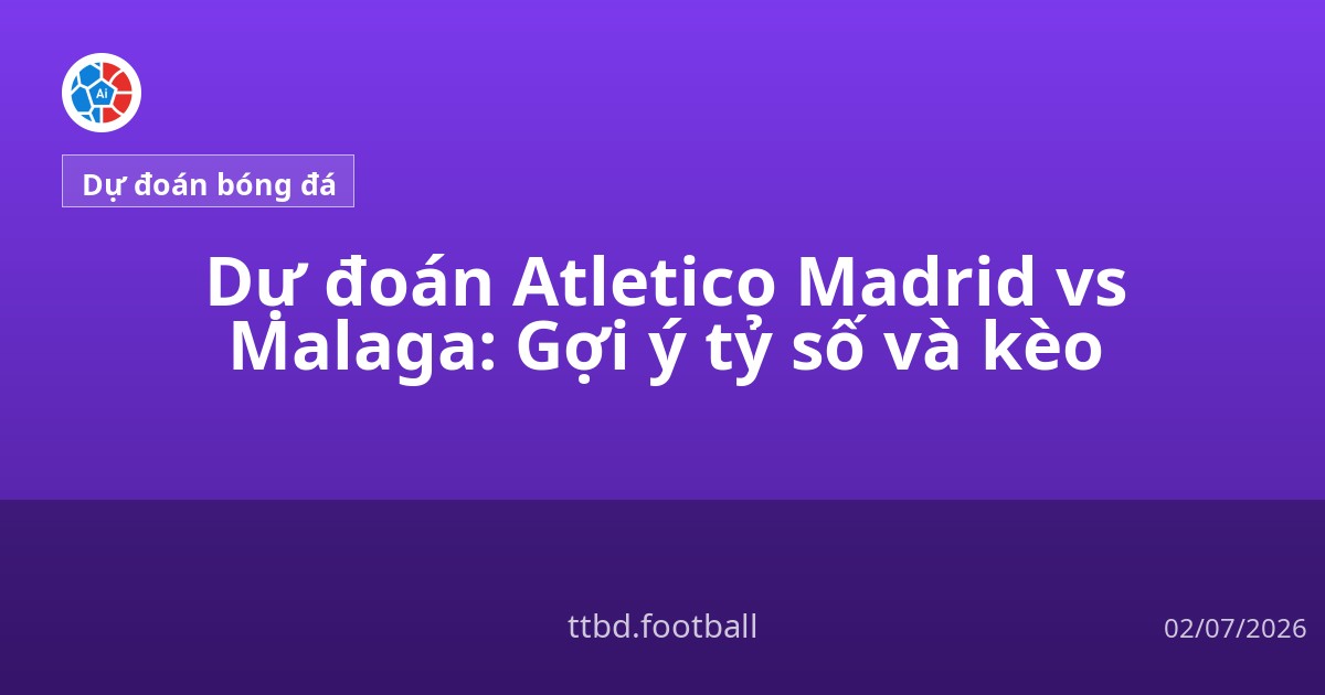 Dự đoán Atletico Madrid vs Malaga: Gợi ý tỷ số và kèo
